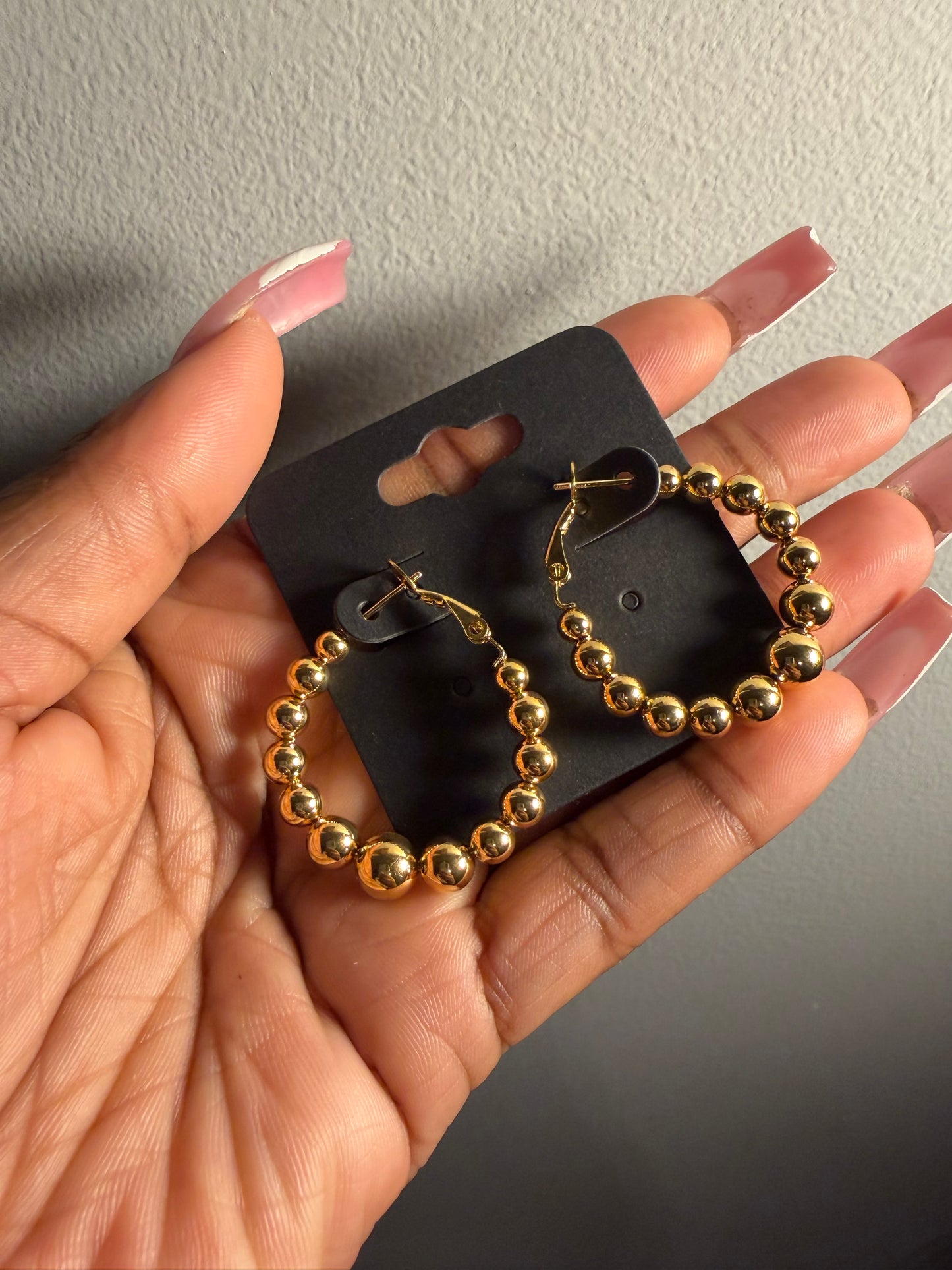 Luxe Bead Hoops