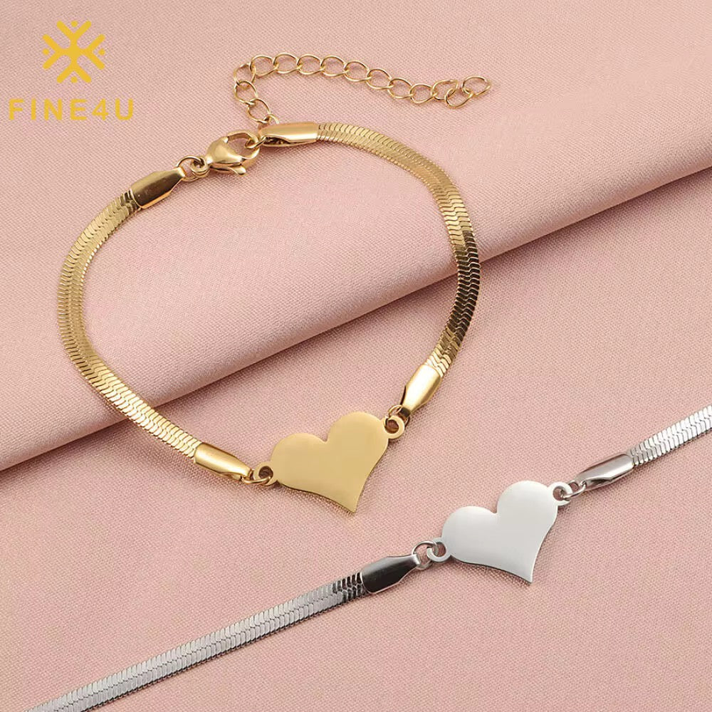 Sweetheart Snake Chain Bracelet