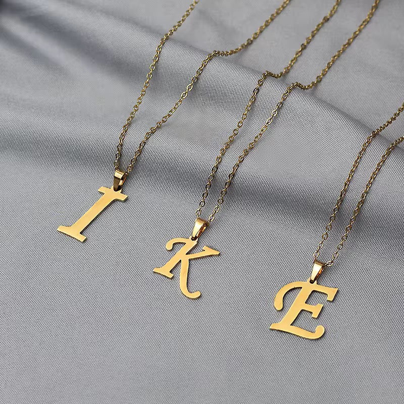 Stainless Steel Jewelry set with English Letters