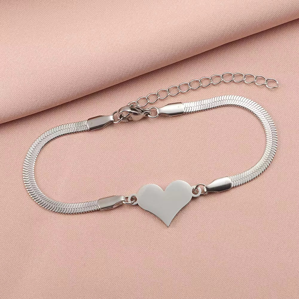 Sweetheart Snake Chain Bracelet