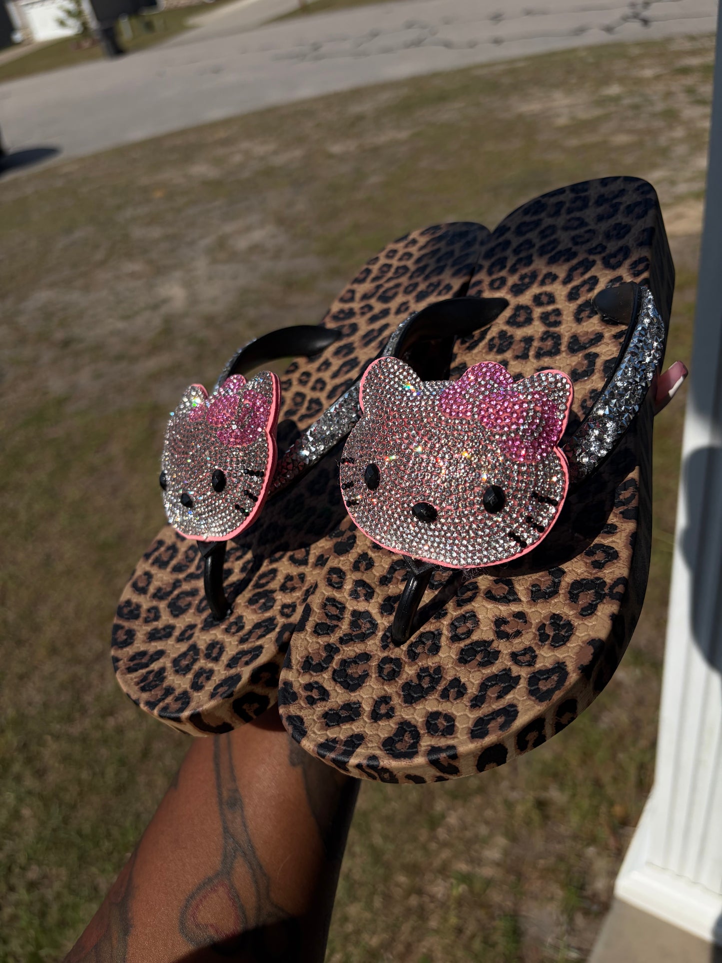 Leopard Luxe Kitty Slides