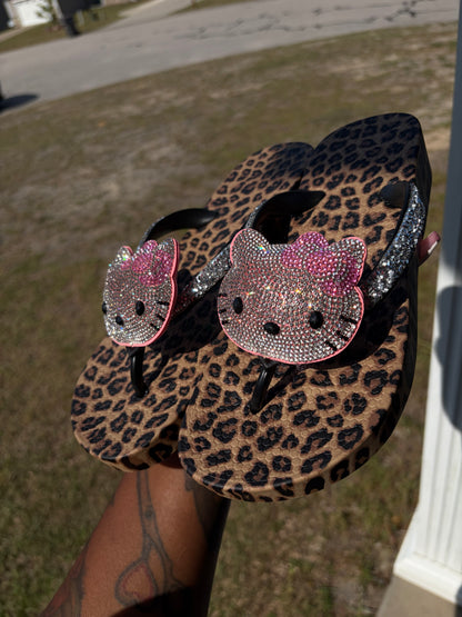 Leopard Luxe Kitty Slides
