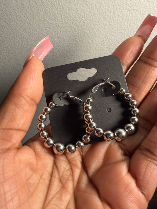 Luxe Bead Hoops