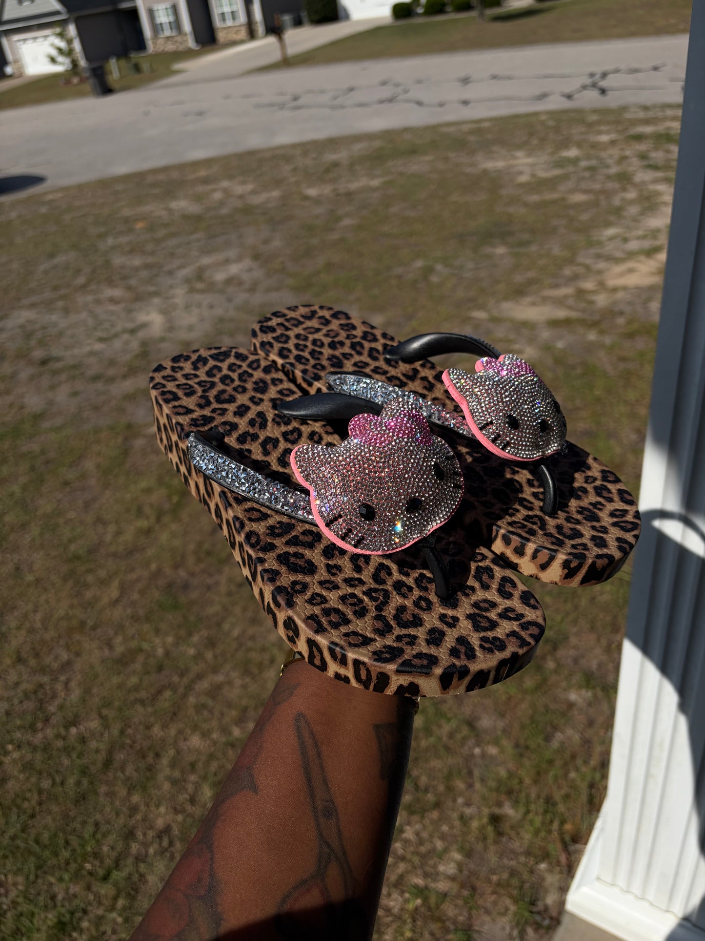 Leopard Luxe Kitty Slides
