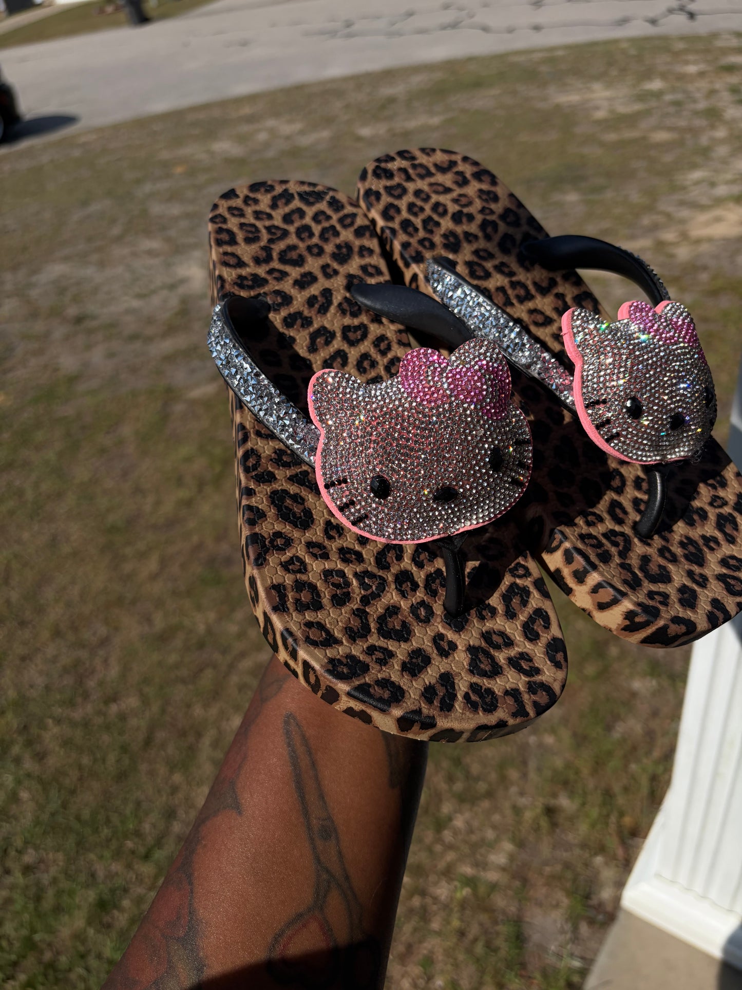 Leopard Luxe Kitty Slides