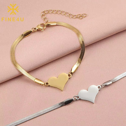 Sweetheart Snake Chain Bracelet