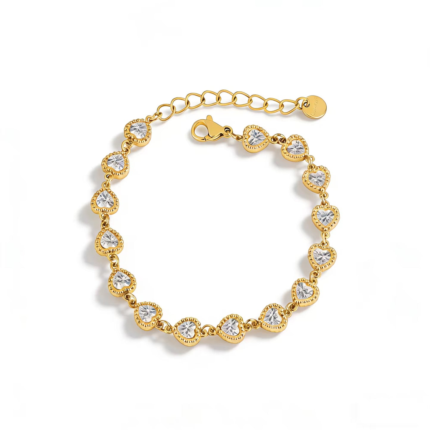 Heart Tennis Bracelet