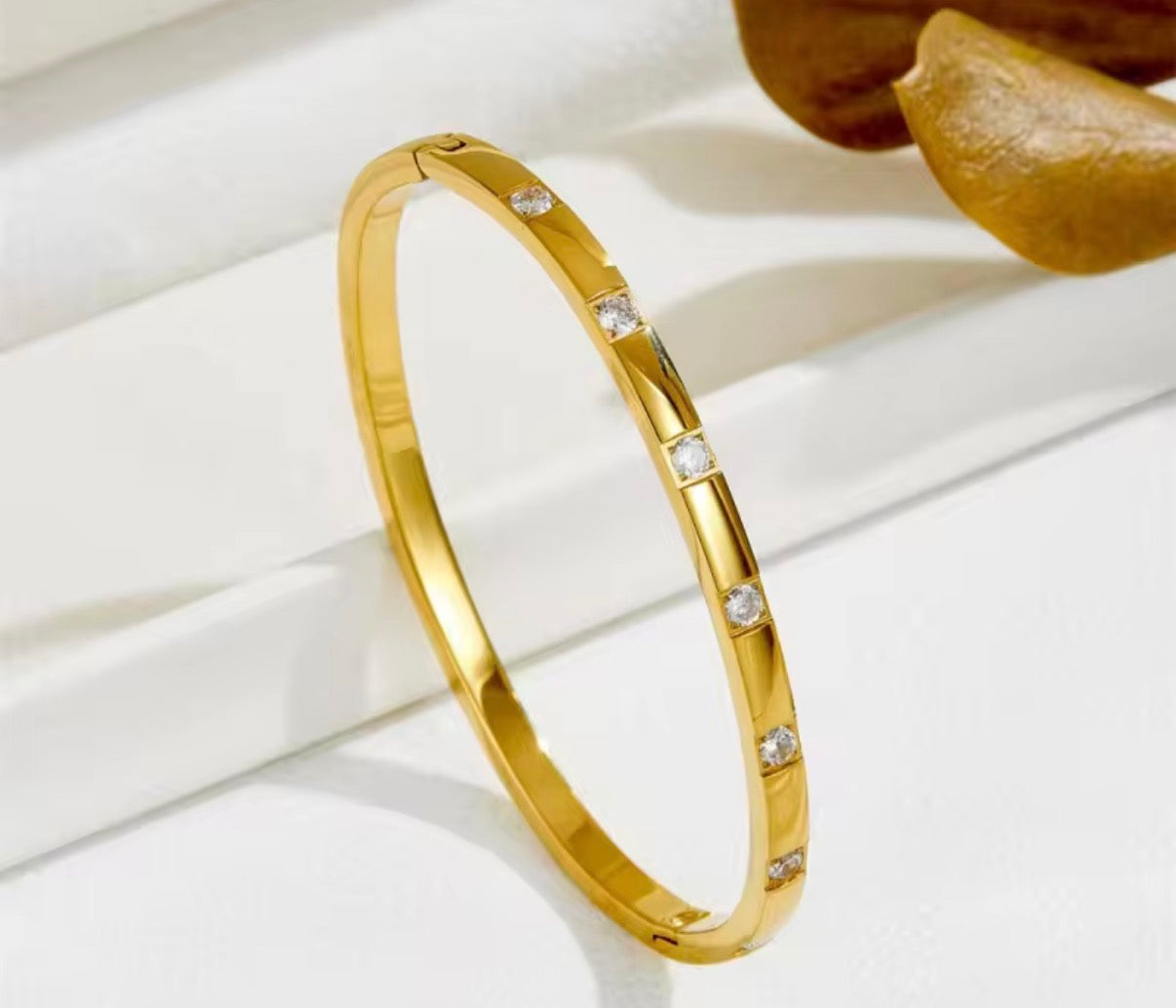 Elegant Crystal Band Bangle