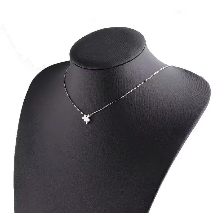 Autism Awareness Puzzle Piece Necklace
