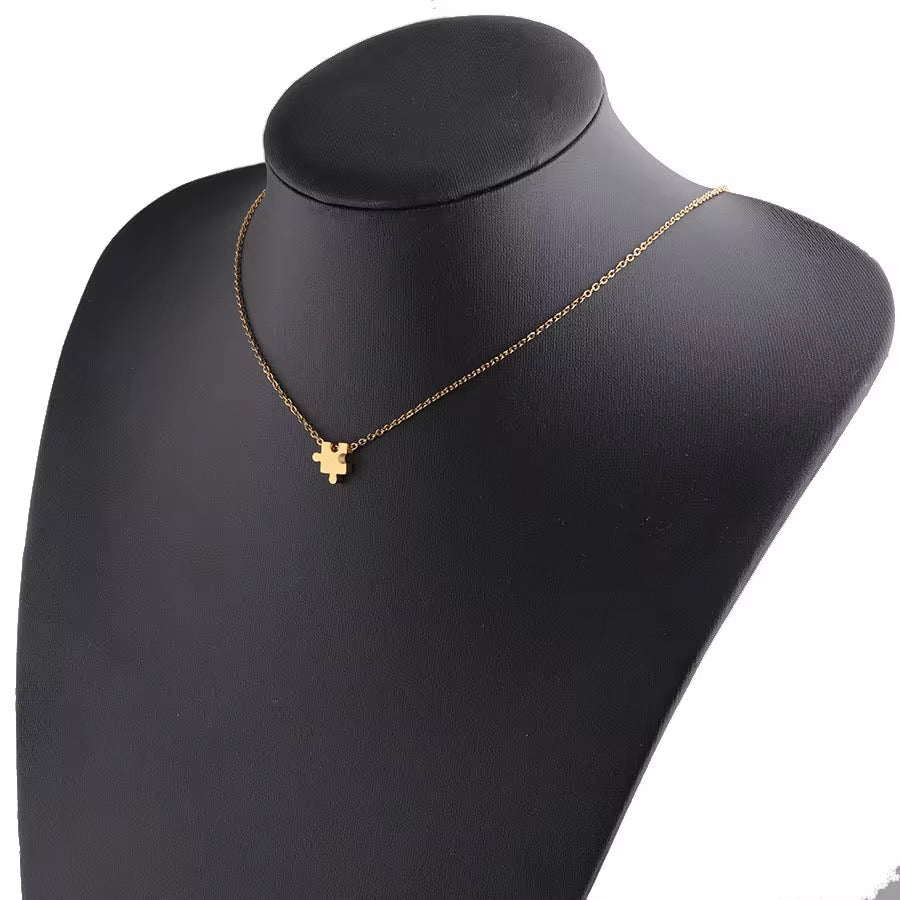 Autism Awareness Puzzle Piece Necklace