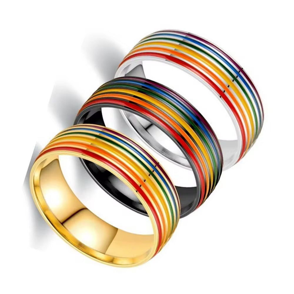Stainless Steel Pride Ring